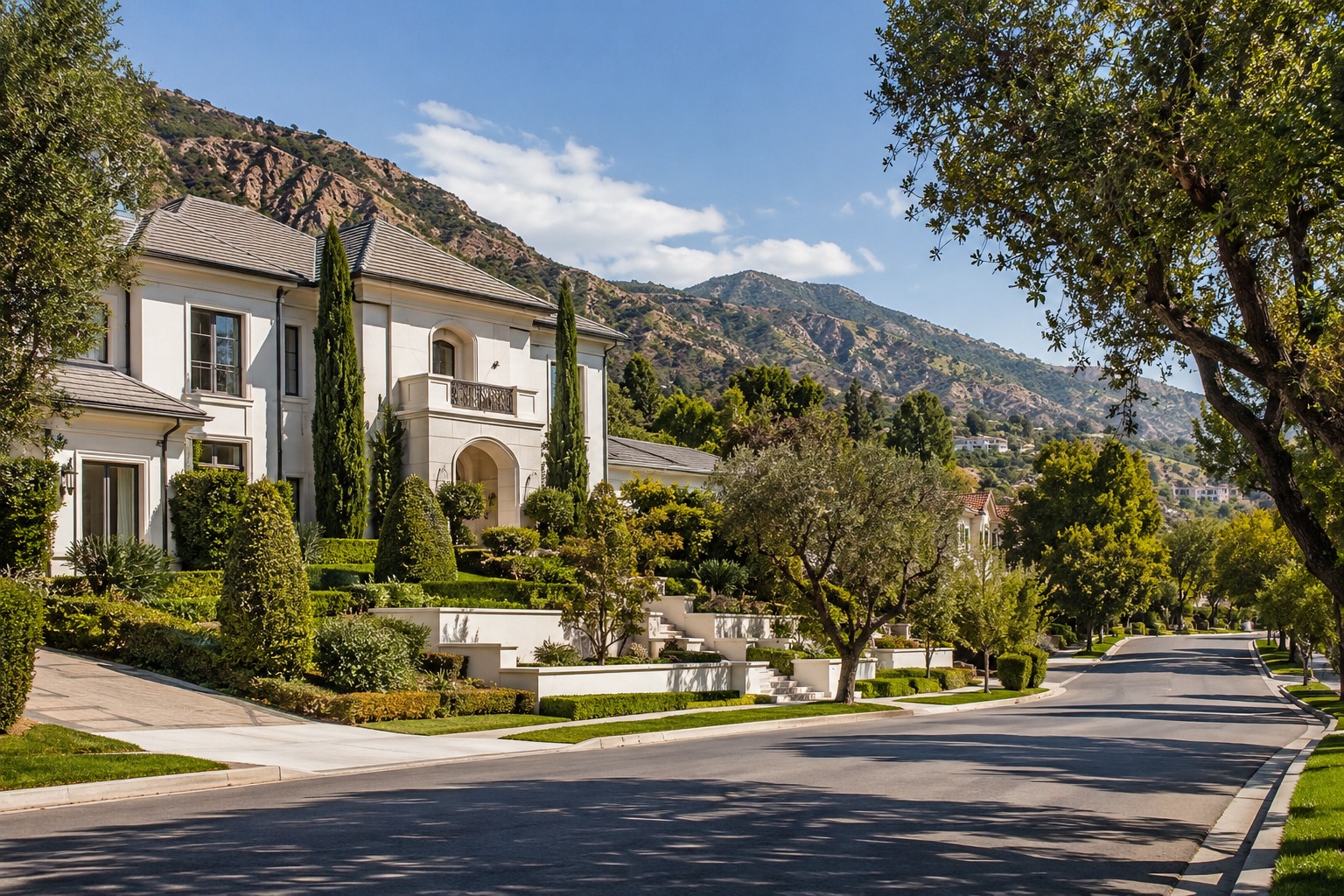 Luxury hillside home in Glendale